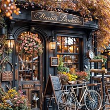 Схема вышивки «Осень в городе»