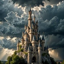 Схема вышивки «Замок»