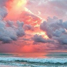 Схема вышивки «Море шторм»