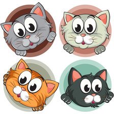 Схема вышивки «котики»