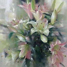 Схема вышивки «Картина_лилии»