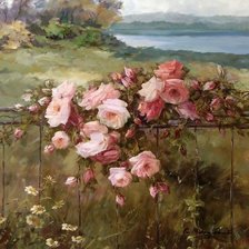 Схема вышивки «Картина_Benoit_розы»