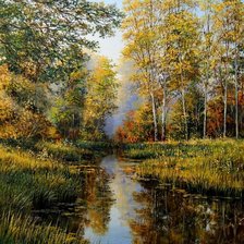 Схема вышивки «Осенний лес»