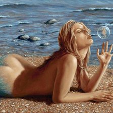 Схема вышивки «русалка»