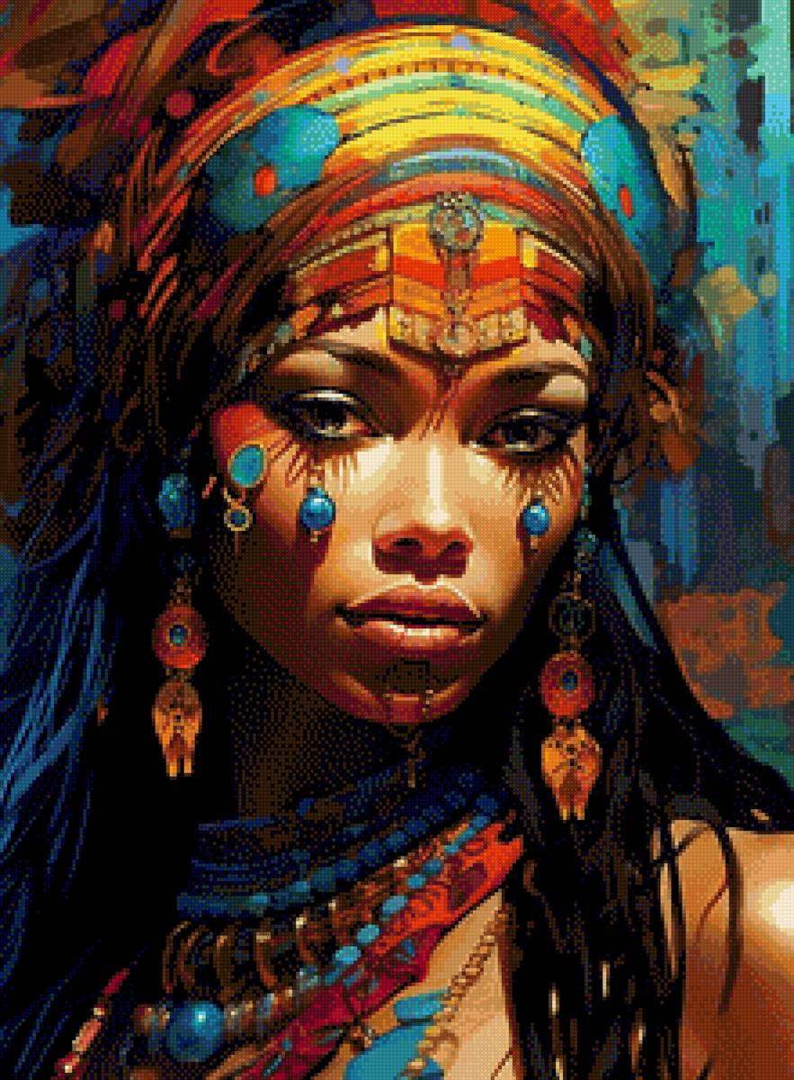 Этно девушка - предпросмотр