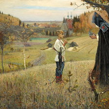 Схема вышивки «Видение отроку Варфоломею»