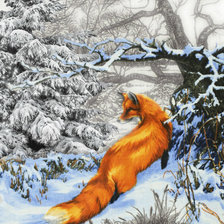 Схема вышивки «лиска»