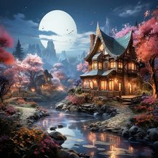 Схема вышивки «))»