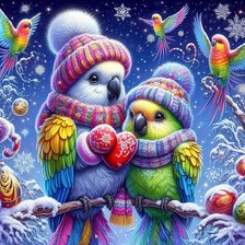 Схема вышивки «птицы»