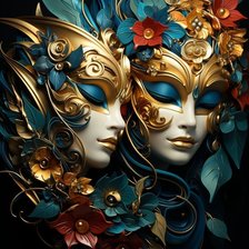 Схема вышивки «ВЕНЕЦИАНСКИЕ МАСКИ»