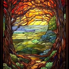 Схема вышивки «Витраж»