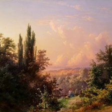 Схема вышивки «Джогин_закат в Крыму»