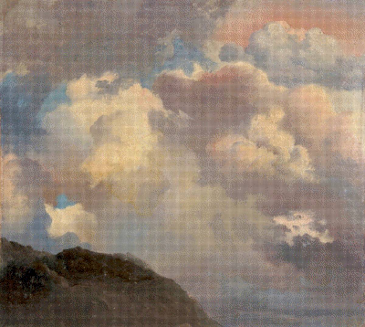 Судковский_Облака..Вечер - облака, пейзаж, картина, вечер - предпросмотр