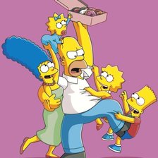 Схема вышивки «Симпсоны»