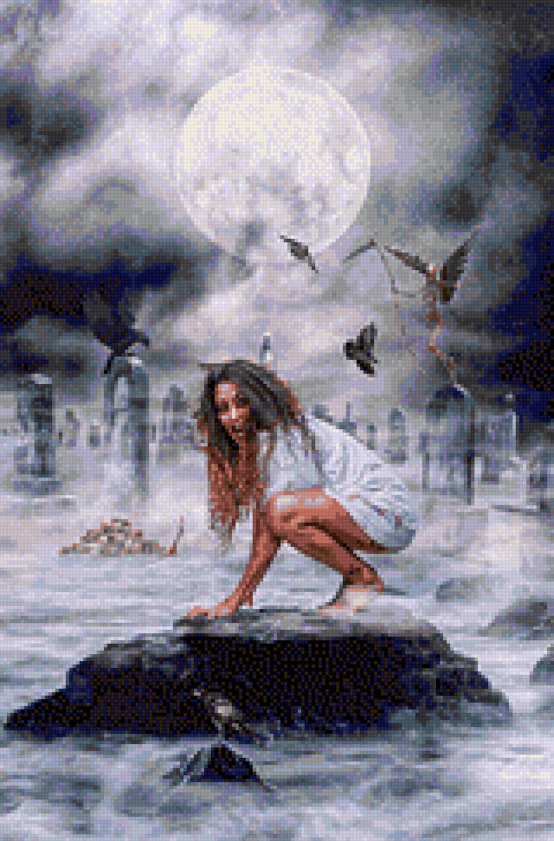 Chica en el cementerio - предпросмотр