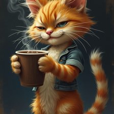 Схема вышивки «Доброе утро, кофе?»