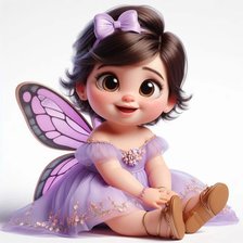 Схема вышивки «Bebe niña»