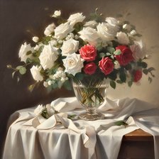 Схема вышивки «White Roses»