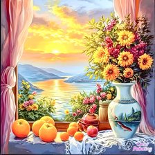 Схема вышивки «Hoa Hướng Dương»