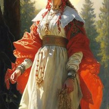 Схема вышивки «Русская красота»