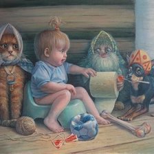 Схема вышивки «ДОМОВОЙ И ВСЕ-ВСЕ-ВСЕ»