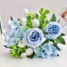 Схема вышивки «Blue Peony»