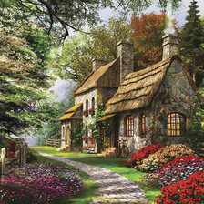 Схема вышивки «домик 2»