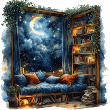 Схема вышивки «ночь»