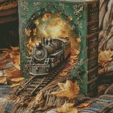 Схема вышивки «Поезд»