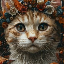 Схема вышивки «catflowers»
