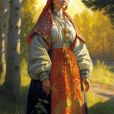 Схема вышивки «Русская красота 8»