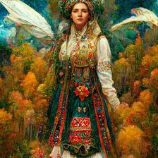 Схема вышивки «Русская красота 12»