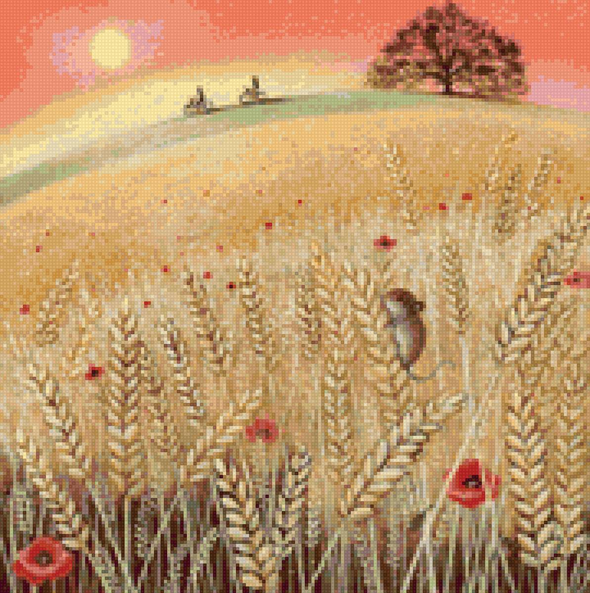 Люси гроссмит - лето поле пшеница природа пейзаж - предпросмотр