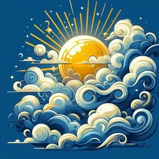 Схема вышивки «море»