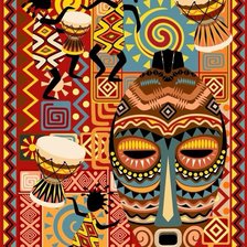 Схема вышивки «африка»