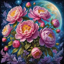 Схема вышивки «цветы»