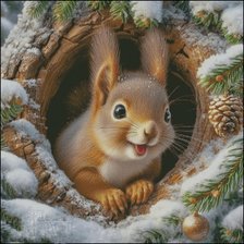 Схема вышивки «Белка»