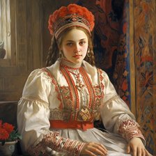 Схема вышивки «Русская красота 18»