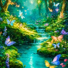 Схема вышивки «Бабочки»