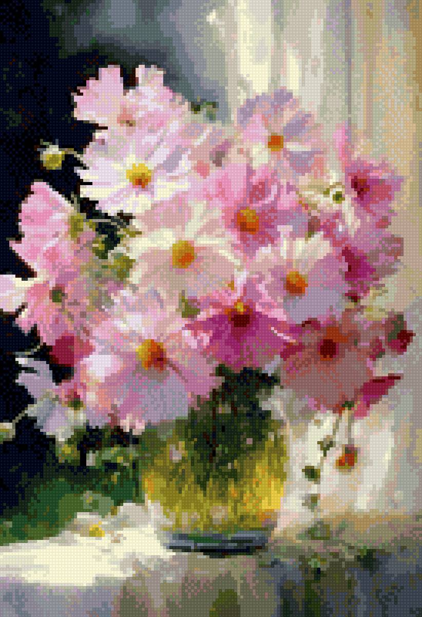 Букет цветов - букет в вазе, цветы - предпросмотр