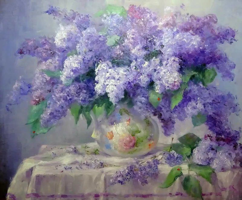 сирень - сирень, натюрморт - оригинал