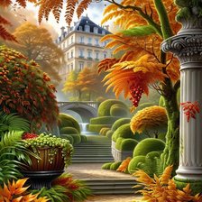 Схема вышивки «пейзаж»