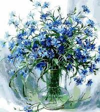 Схема вышивки «РИММА ВЬЮГОВА ВАСИЛЬКИ»