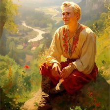 Схема вышивки «Русская красота 23»