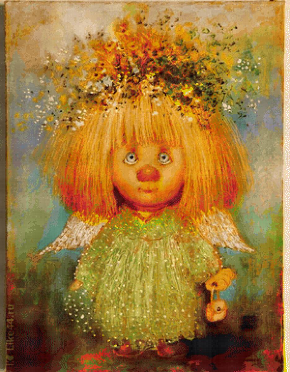 ангел в венке - ангел, венок - предпросмотр