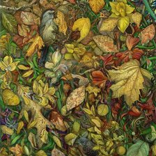 Схема вышивки «Растения лес»