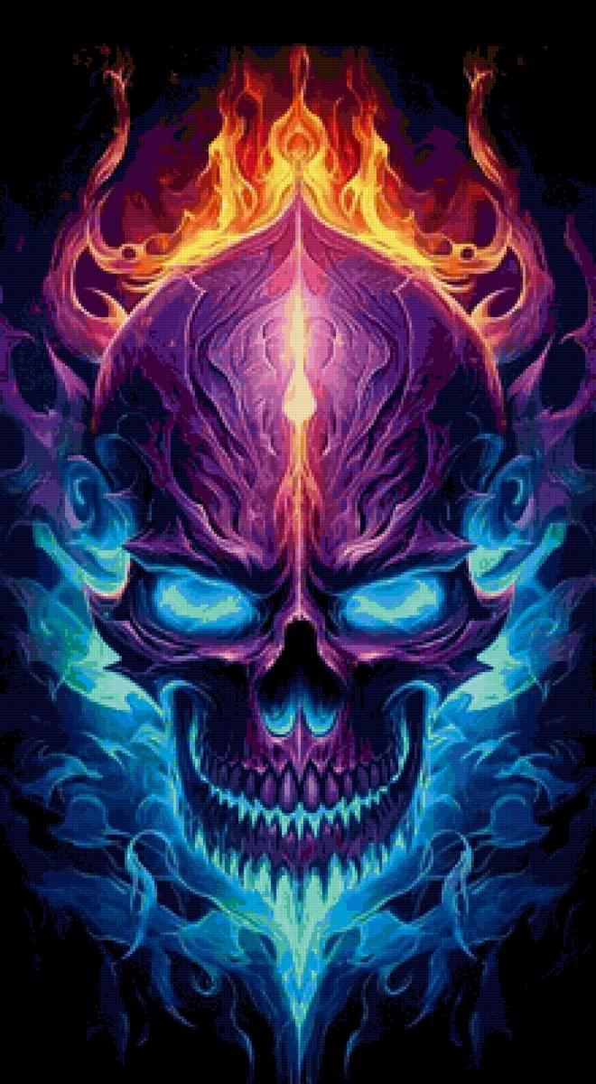 Призрачный гонщик - череп - предпросмотр