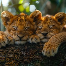 Схема вышивки «дикие львята»