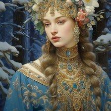 Схема вышивки «Русская красота 25»