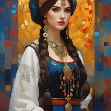 Схема вышивки «Русская красота 27»